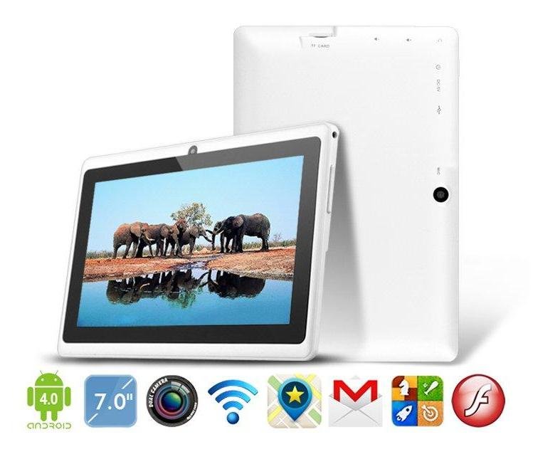 Tablet PC Q88 Allwinner A13 Android 4.0 512MB 4GB Single Camera WIFI White color
