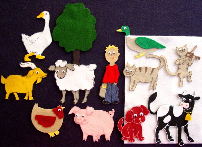 Fiddle-I-Fee 12 pc Flannel Felt Story