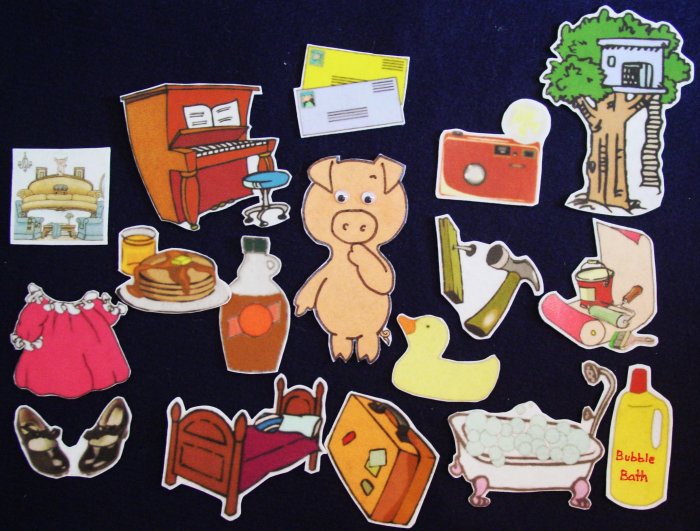 If you give a pig a pancake 17-pc Flannel Felt Story