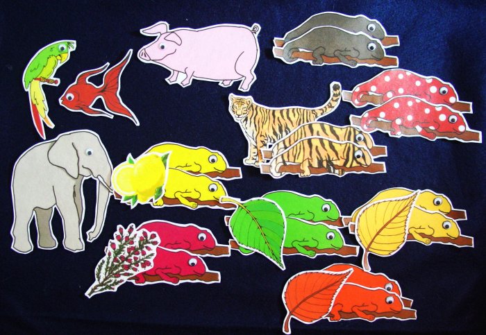 A Color of His Own 26-pc Flannel Felt Story