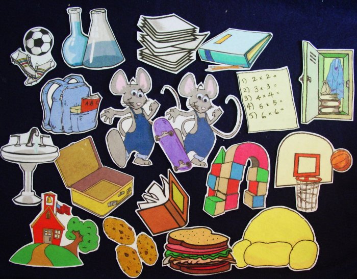 If You Take a Mouse to School 18-pc Flannel Felt Story