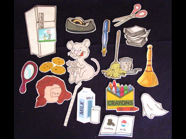 If You Give a Mouse a Cookie 17-pc Flannel Board Felt Story