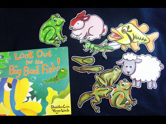 Look Out for the Big Bad Fish 10-pc Felt Story