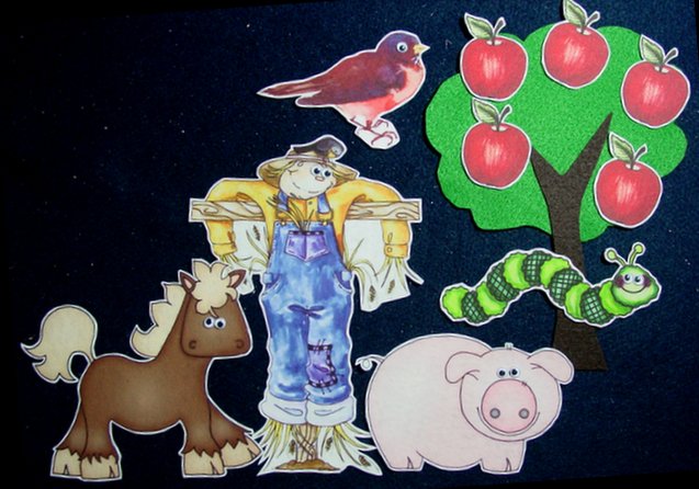 Five Little Apples Flannel Felt Set