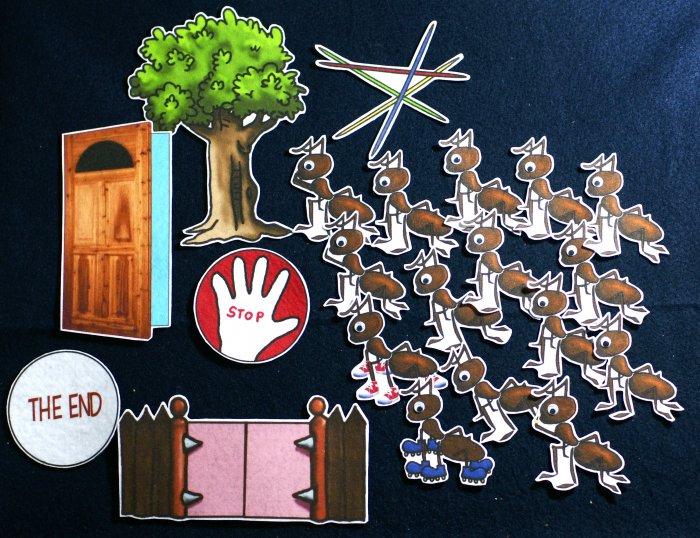 Ants Go Marching 21-pc Flannel Felt Story