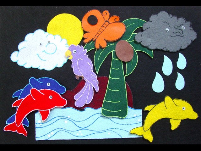 Deep Blue Sea 17-pc Flannel Felt Story