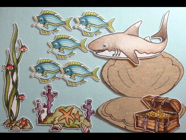 Five Little Fishes & Mr. Shark Felt Story