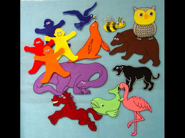 My Many Colored Days 14-pc Flannel Felt Story