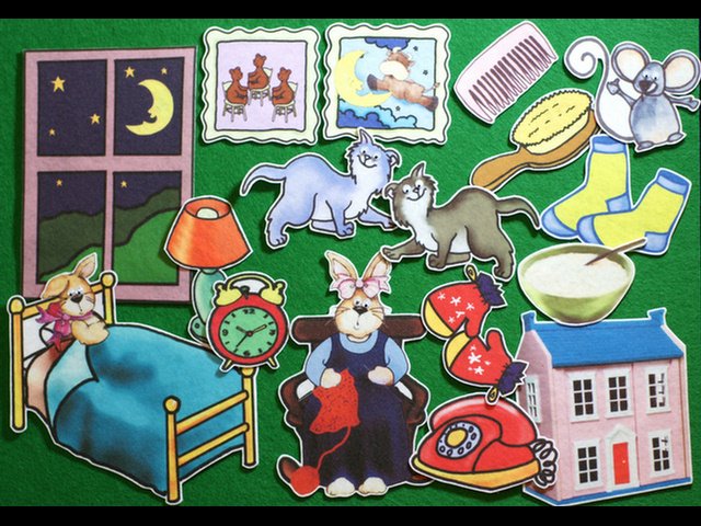 Goodnight Moon 17-pc flannel felt story