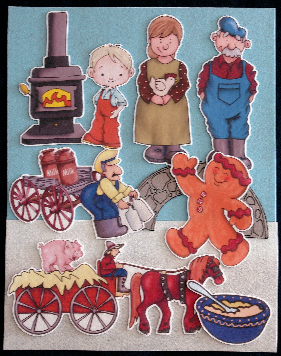 Gingerbread Baby 15-pc Flannel Felt Story