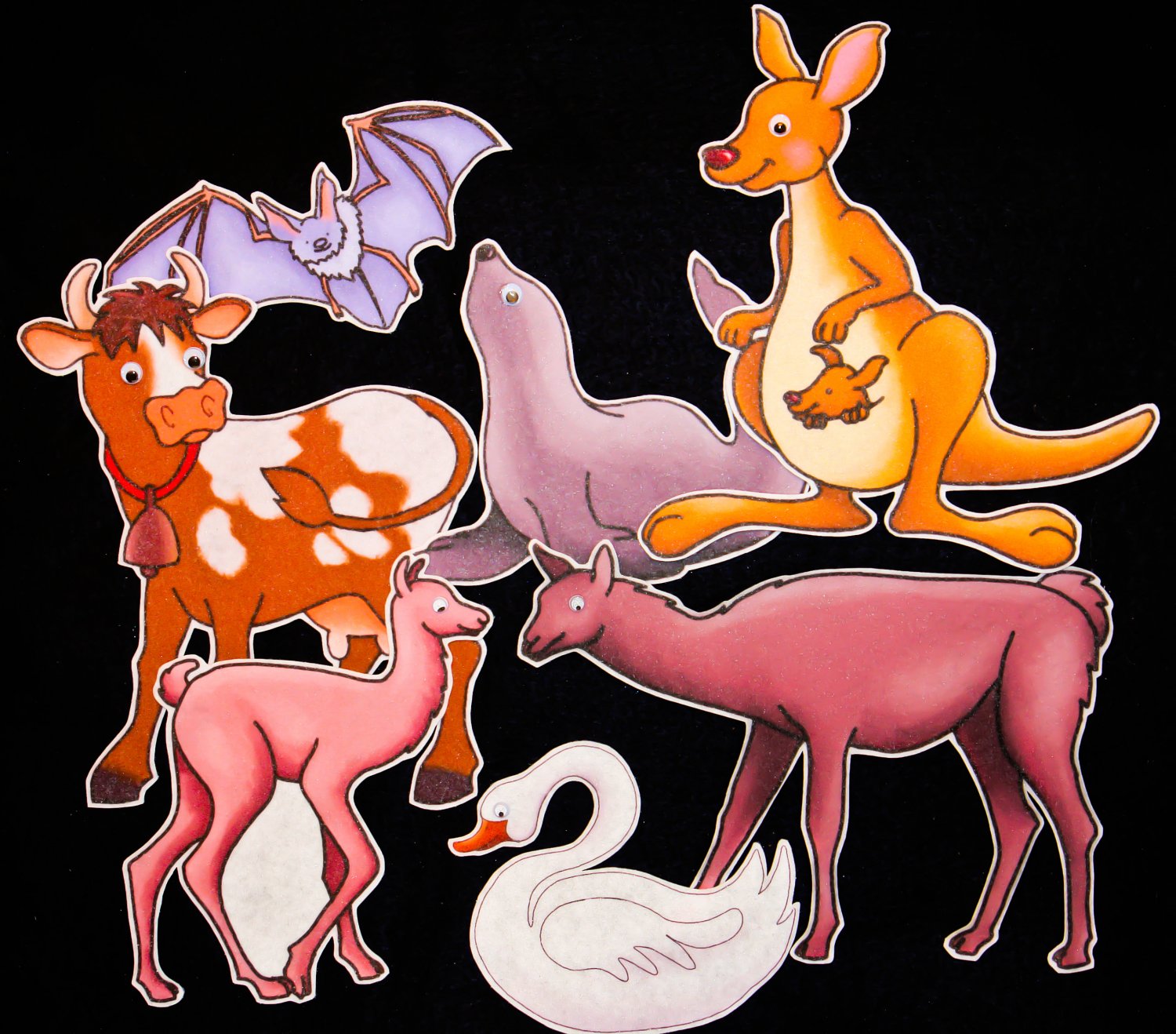 Is Your Mama a Llama 7-pc Flannel Board Felt Story