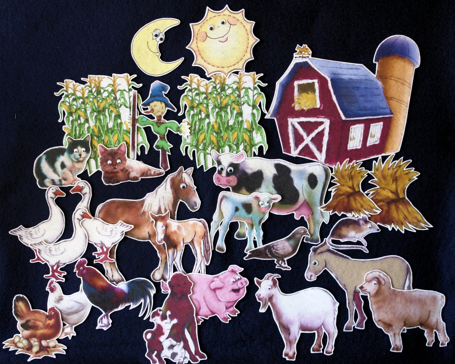Big Red Barn 27-pc Flannel Felt Story