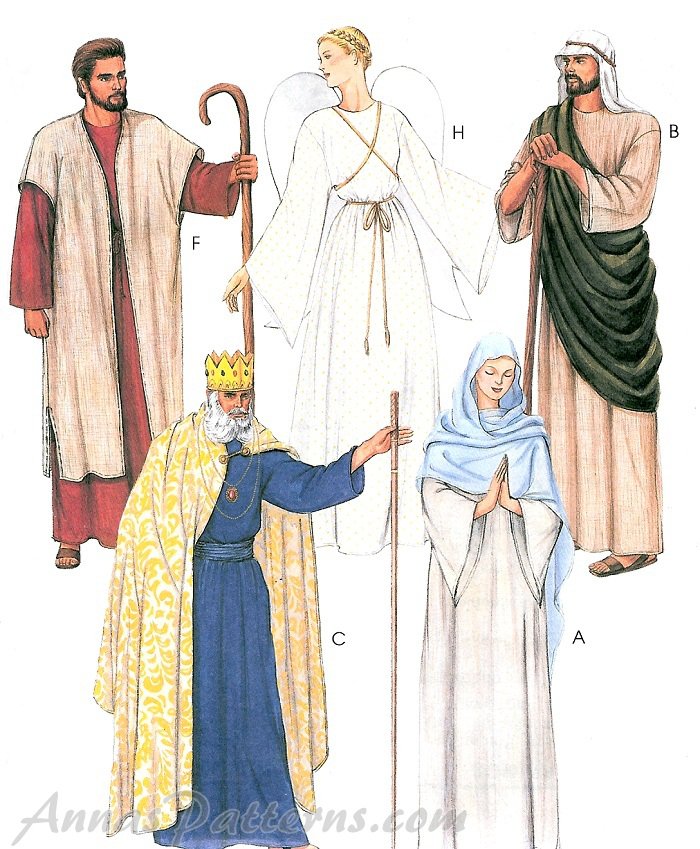 Christmas Passion Play Costume Sew Pattern Jesus Easter King Mary