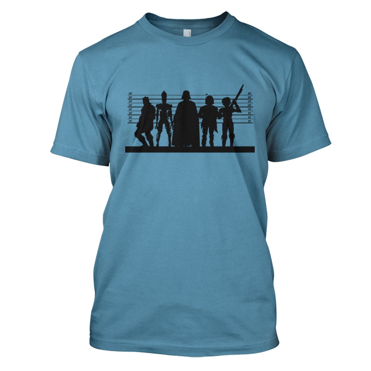 Star Wars: Dark Side Suspects Mens Movie T-Shirt Large Sky