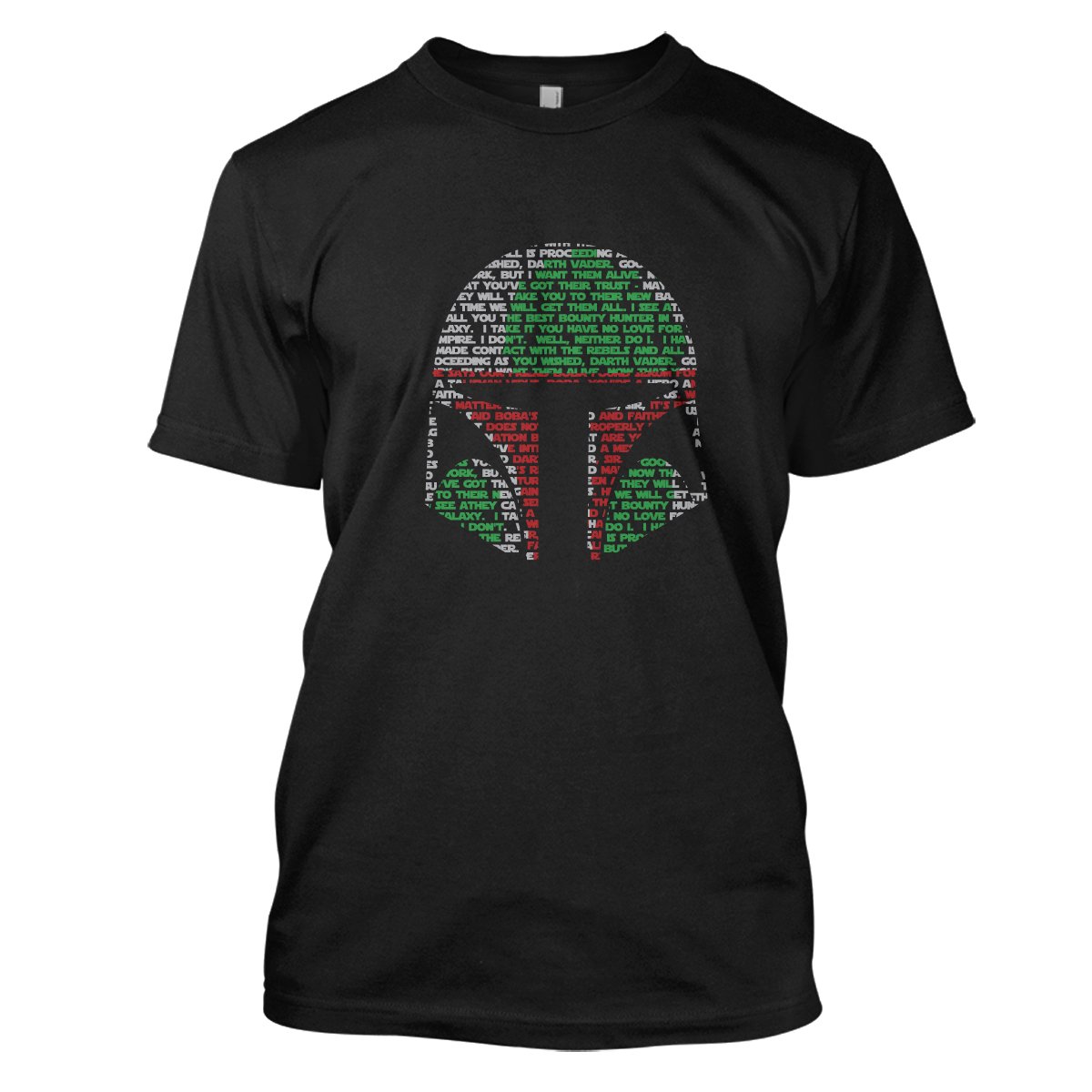 Star Wars: Boba Fett Mens Movie T-Shirt Large Black