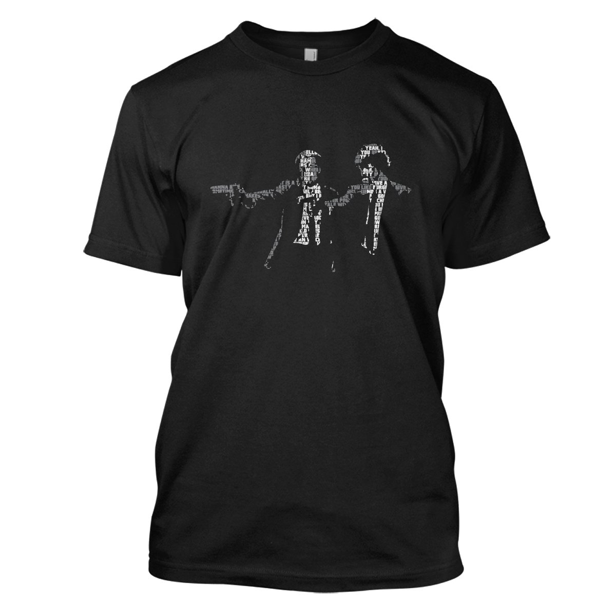Pulp Fiction: Jules & Vincent Mens Movie T-Shirt Large Black