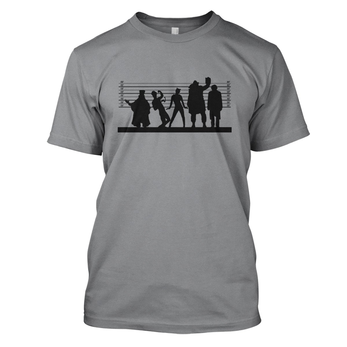 Batman: Gotham Suspects Mens Movie T-Shirt Large Grey
