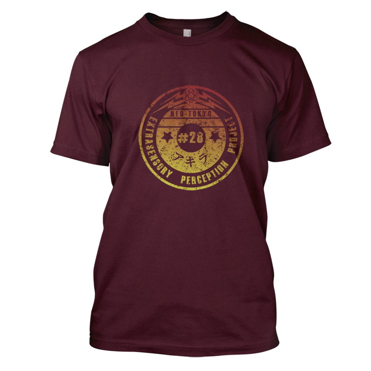 Akira: Esp Mens Movie T-Shirt Large Maroon
