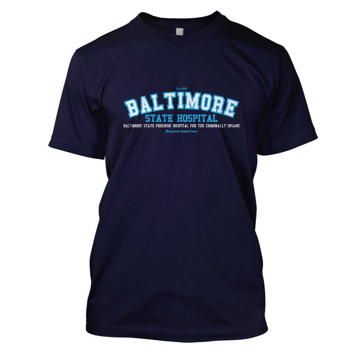 The Silence Of The Lambs: Baltimore State Hospital Mens Movie T-Shirt XXL Navy