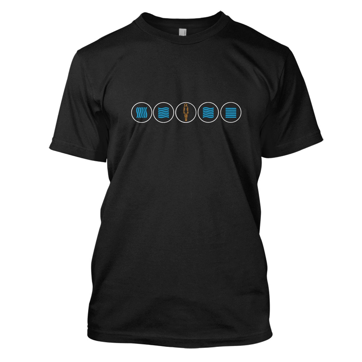 The Fifth Element: 5 Circles Mens Movie T-Shirt XL Black