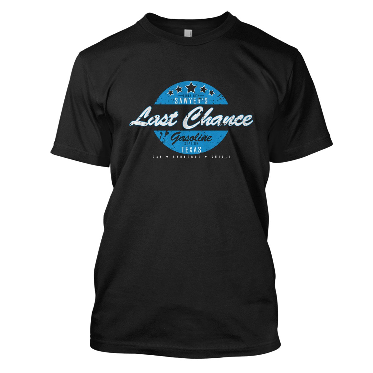 Texas Chainsaw Massacre: Last Chance Gas Mens Movie T-Shirt Medium Black
