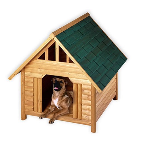 Log Cabin Cedar Dog House - Large