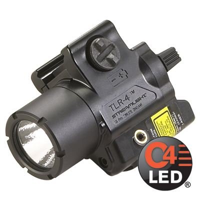 Streamlight TLR-4, Compact Rail Mounted Tactical Light with Laser Sight - 69240