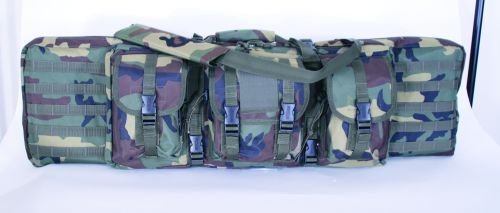 Voodoo Tactical 42" Double Padded Rifle Case w/Mag Pouch Woodland 15-76120