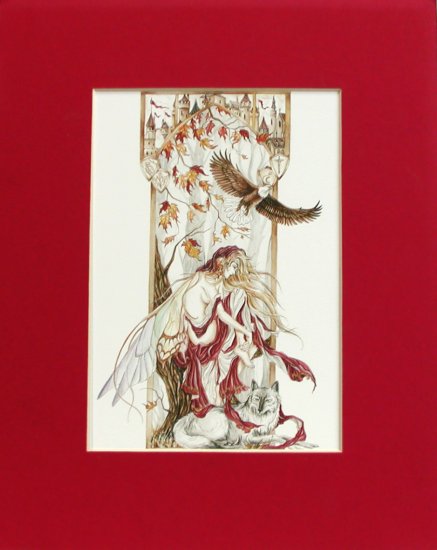 Nene Thomas Virtues Introspection Autumn Matted Print