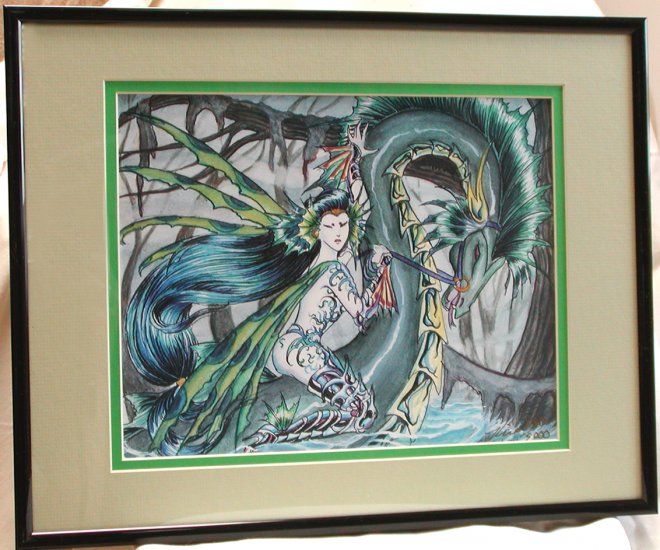 Nene Thomas Sivitri Scarzam LE Double Matted & Framed