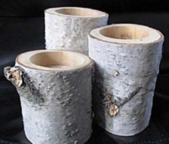 78 birch tea lights holders