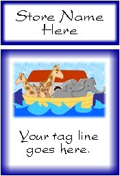 Ecrater logo set ~ coordinating logo & home page pic (#006 Noah's ark blue)