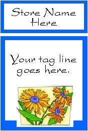 Ecrater logo set ~ coordinating logo & home page pic (#007 flowers)