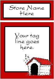 Ecrater logo set ~ coordinating logo & home page pic (#016 doghouse)