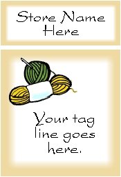 Ecrater logo set ~ coordinating logo & home page pic (#021 crochet yarn)