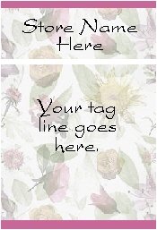 Ecrater logo set ~ coordinating logo & home page pic (#022 floral background)