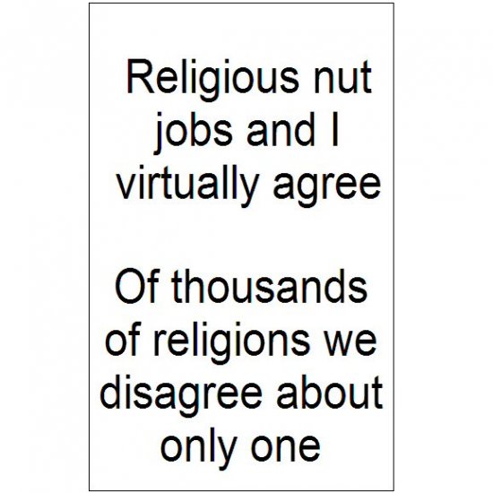 Religious Nut Jobs and I