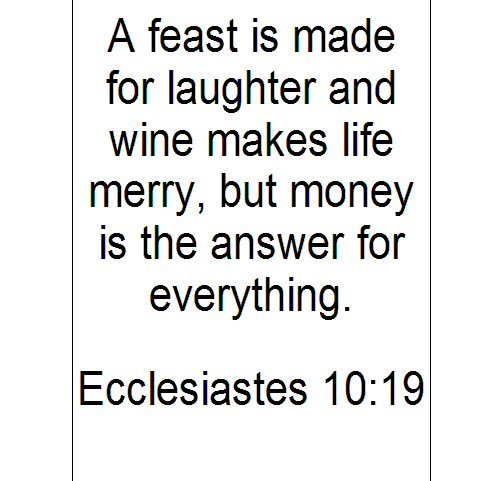 Money IS the answer...