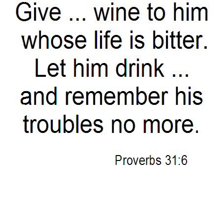 Give wine...