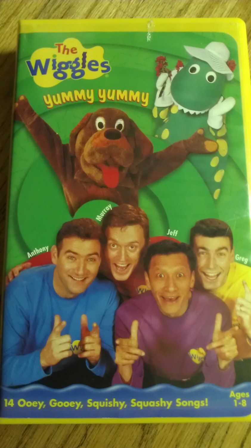 The Wiggles Yummy Yummy Vhs Clamshell