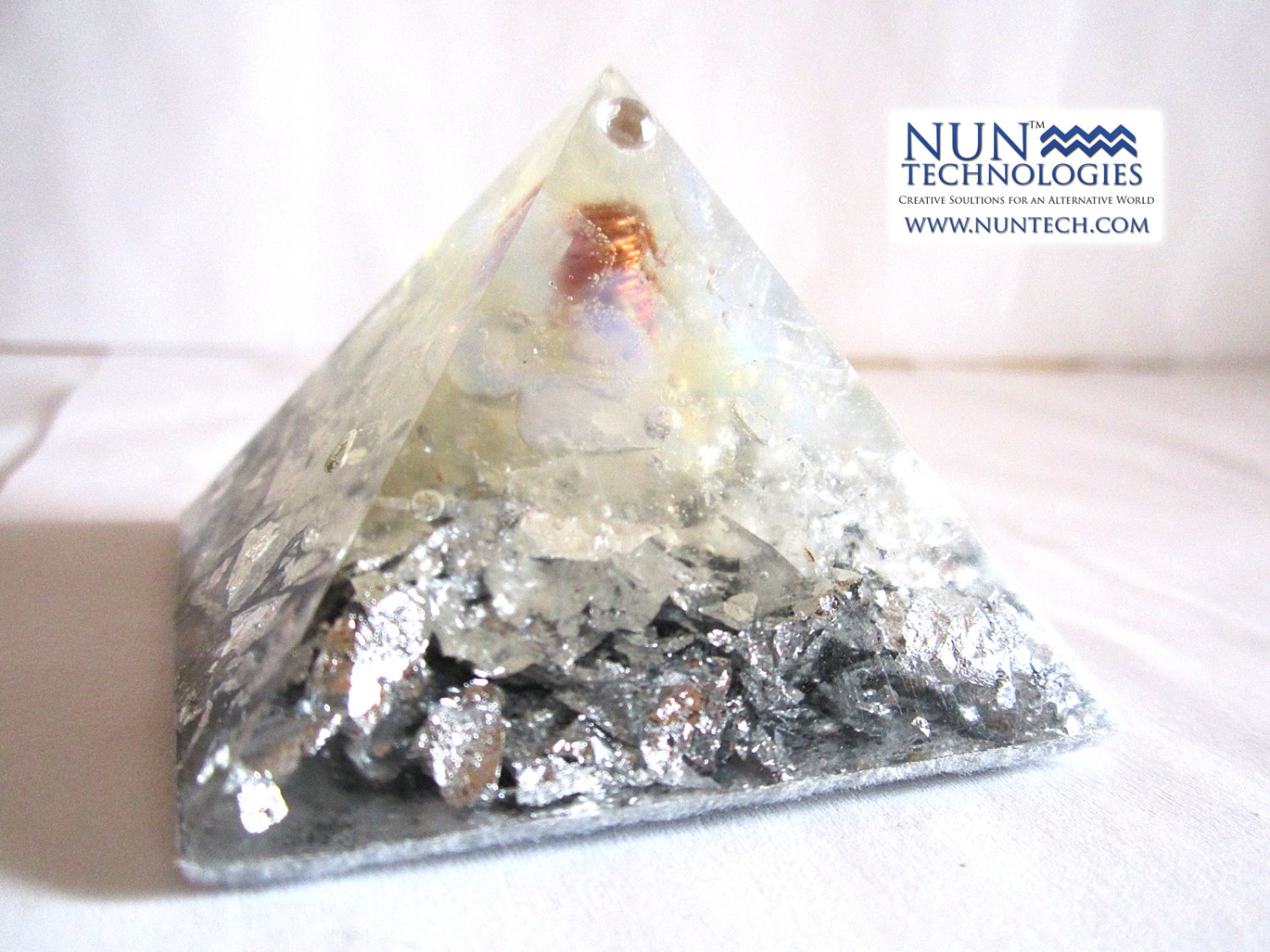 Mystic Moon Feminine Goddess Crystal Orgone Pyramid By DR NEB HERU