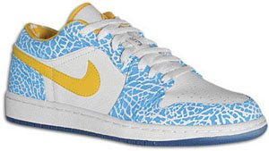 Air Jordan 1 Low White/Chlorine Blue-Sonic Yellow West Side