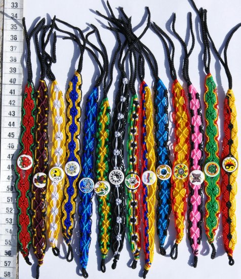 Lot 50 Wide Ceramic Friendship Bracelets