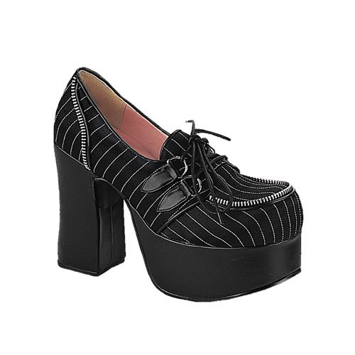 Charade 12 Pinstripe Loafer by Demonia