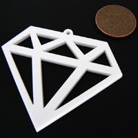 White Large Diamond Necklace £10.00/$20.00