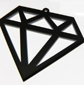 Black Large Diamond Necklace £10.00/$20.00