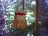 Red and white polka dot Halter top