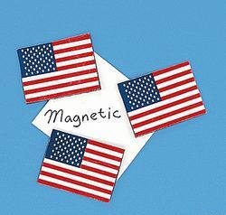 USA Flag Magnet 1 dozen w/ FREE Shipping in US