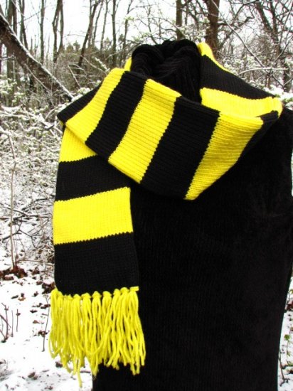 Custom Knit Scarf - You choose two Sports Team or School Colors - Regular size, 5 x 70"
