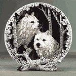 White Wolf Collector's Plate